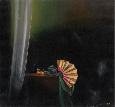 Fan with Manderines I (Trade Unavailable) by Rachael Robb