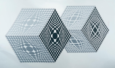 Vega-Kocka - Chromesil Ver (Trade Unavailable) by Victor Vasarely