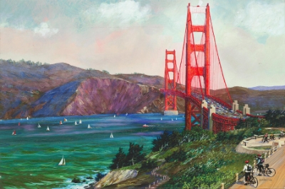 Golden Gate Bike Ride (Trade Unavailable) by Alexander Chen