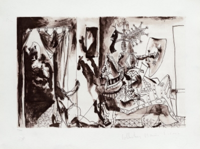 Chevalier en Armure Page et Fe - Knight in Armor, Page, and Nude Woman (Trade Unavailable) by Marina Picasso