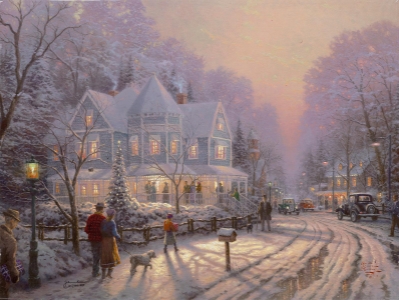 Holiday Gathering Christ (XL) (Trade Unavailable) by Thomas Kinkade