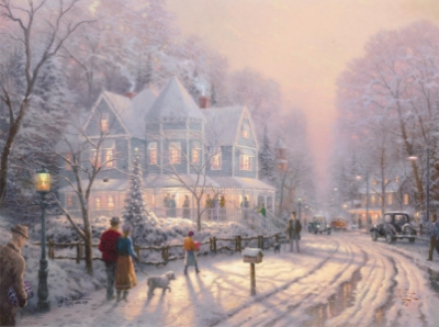 Holiday Gathering Christ (MD)( by Thomas Kinkade