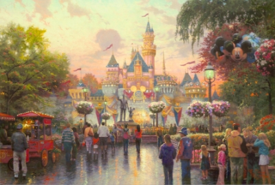 Disneyland's 50th Anniver(XL)( by Thomas Kinkade