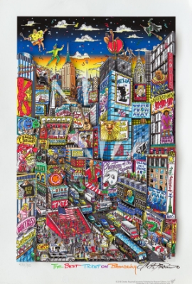 The Best Ticket on Broadway (Trade Unavailable) by Charles Fazzino