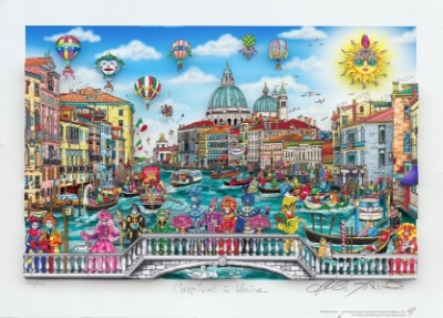 Carnival in Venice (Trade Unavailable) by Charles Fazzino