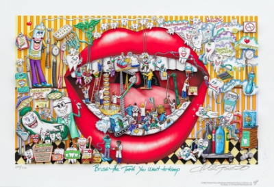 Brush the Teeth you Want to Keep (Trade Unavailable) by Charles Fazzino