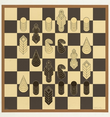 Jeu D'echecs (Trade Unavailable) by Victor Vasarely