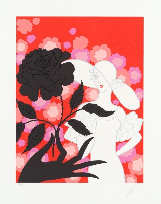Black Rose (Trade Unavailable) by (Romain de Tirtoff) Erte