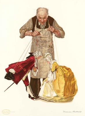 Puppeteer (Trade Unavailable) by Norman Rockwell