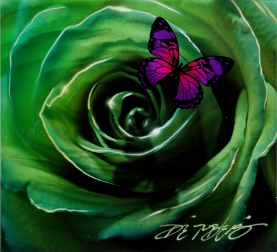 Fluttering Petals Green by Chris DeRubeis