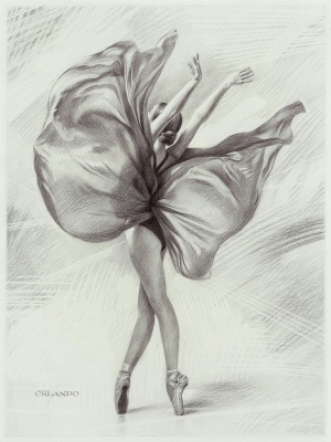 Dancing Ballerina by Orlando Quevedo