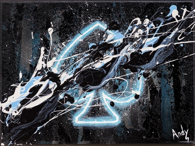 Blue Spade Inner Glow by Andrew Wayne Phillips