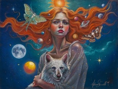 Andromeda & The Wolf by Melanie Stimmell