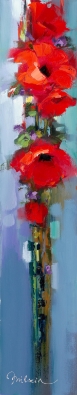 Flowers in Red by Michael Milkin