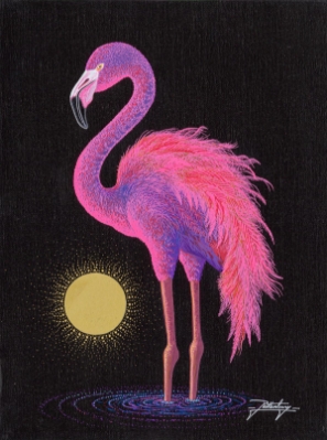 Flamingo Sunrise by Jon Rattenbury